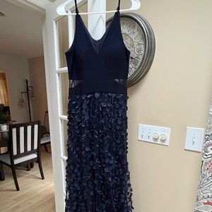 Navy blue gown